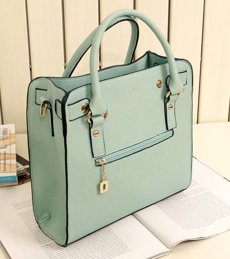 MINT LOCK N CHAIN PU LEATHER HAND or SHOULDER BAG